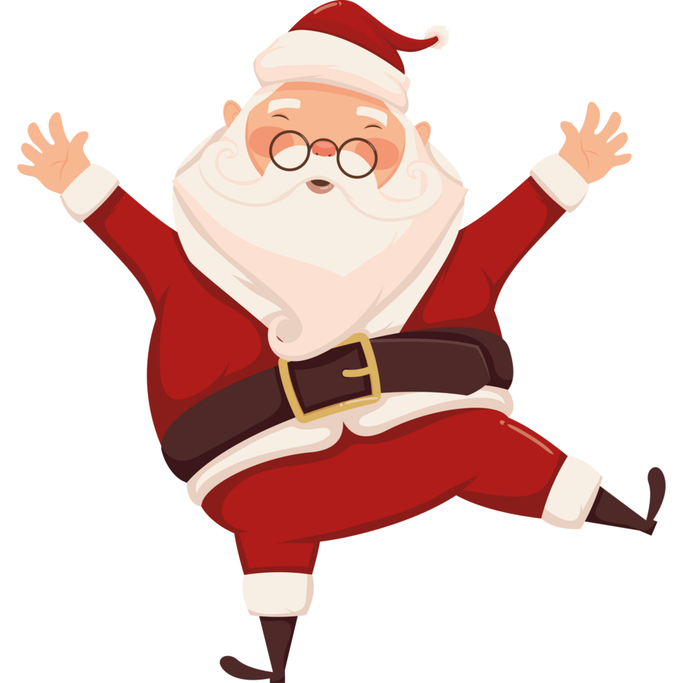 santa claus celebrating png