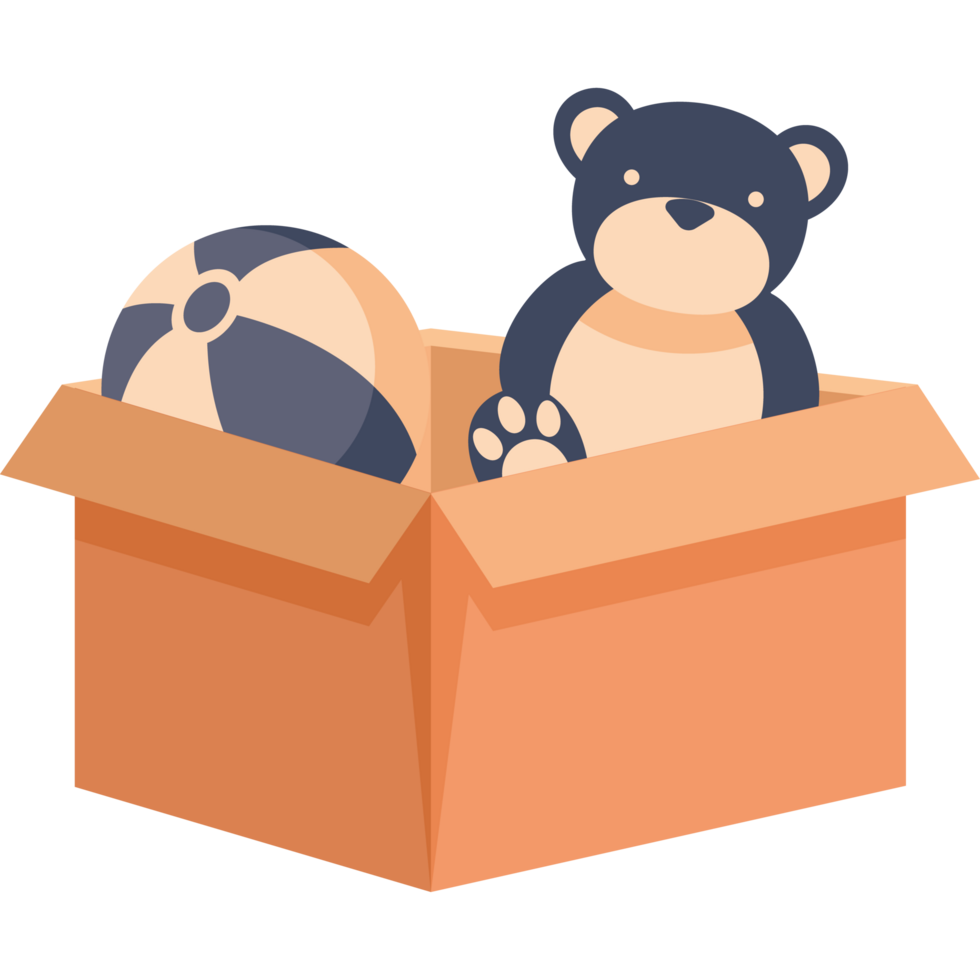 donation toys in box png