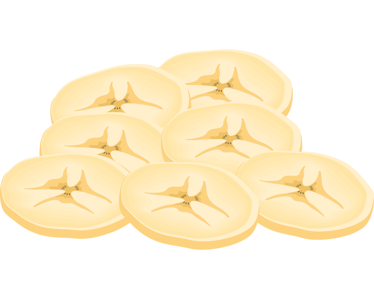 fresh banana slices fruit png