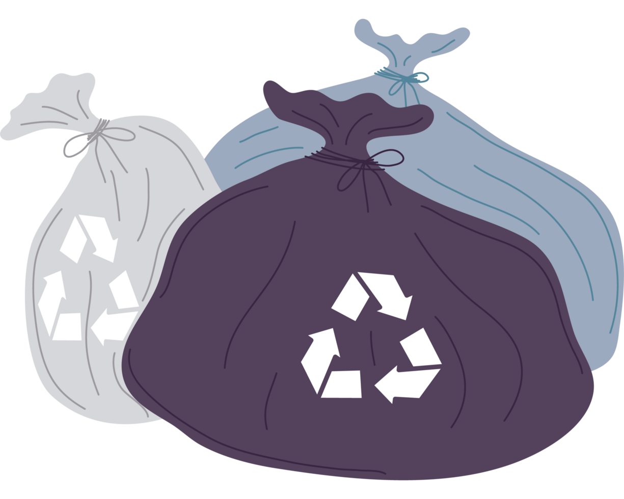 ekologi återvinna sopor påsar png