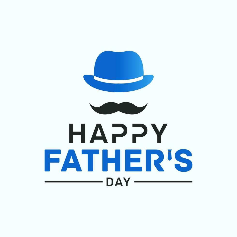 Happy father's day typography design, hand drawn lettering. Holiday lettering isolated on white background. vector