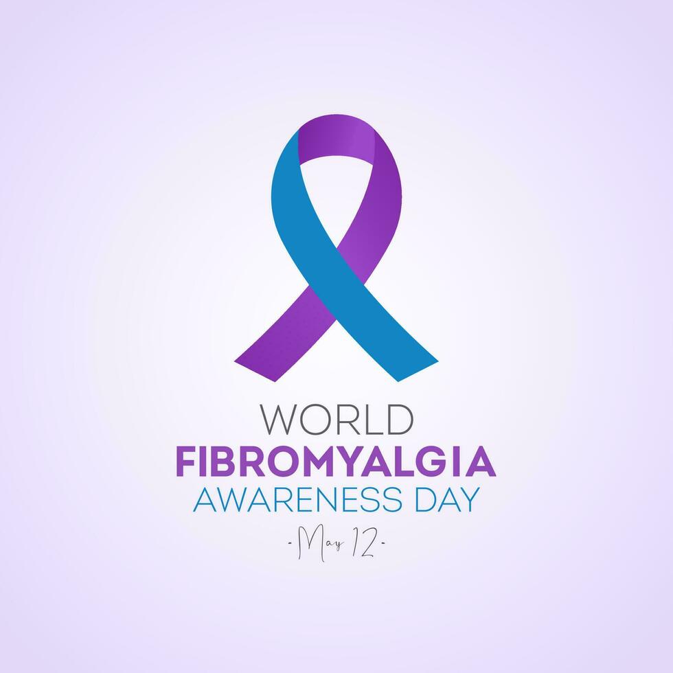 World Fibromyalgia Awareness Day. May 12. Vector illustration on the theme of world fibromyalgia and chronic fatigue syndrome awareness day banner design.