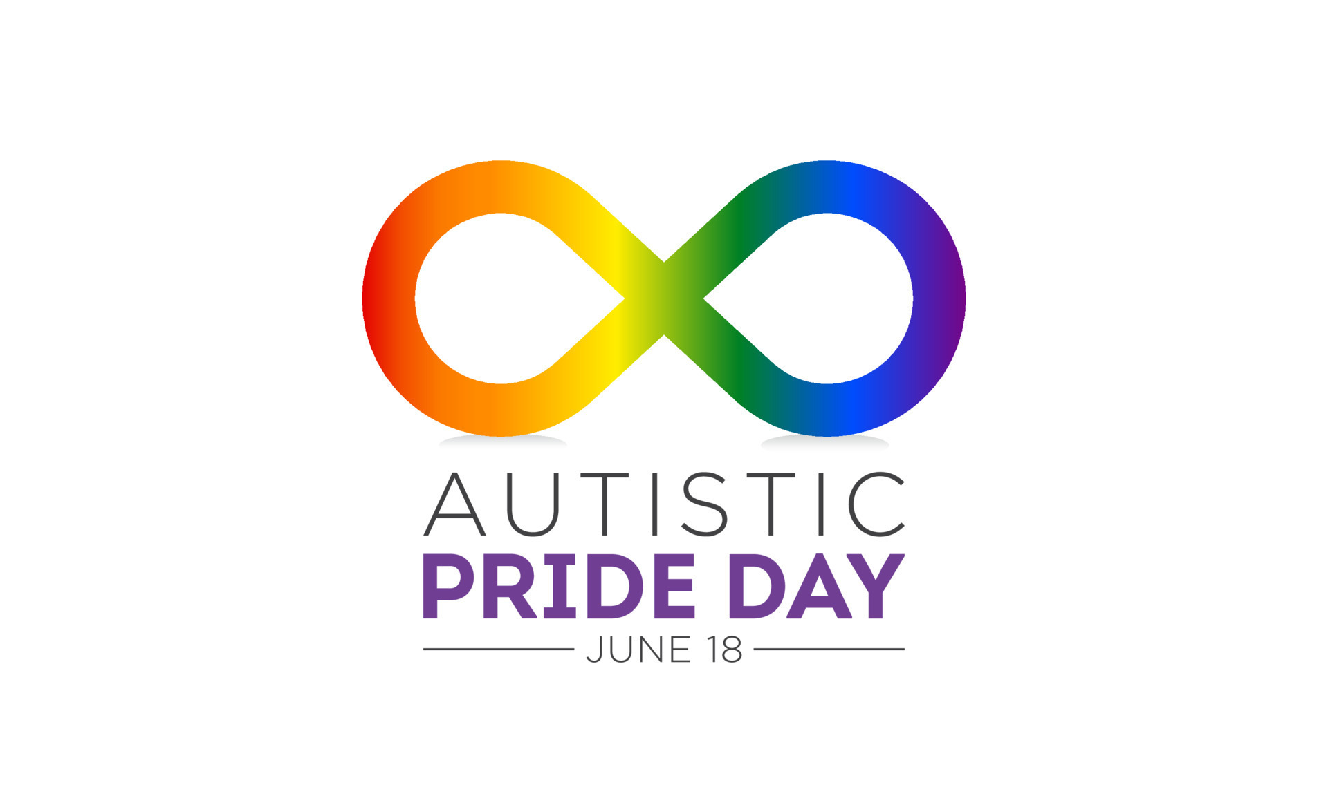 Vector illustration of autistic pride day on 18th june. Autistic pride