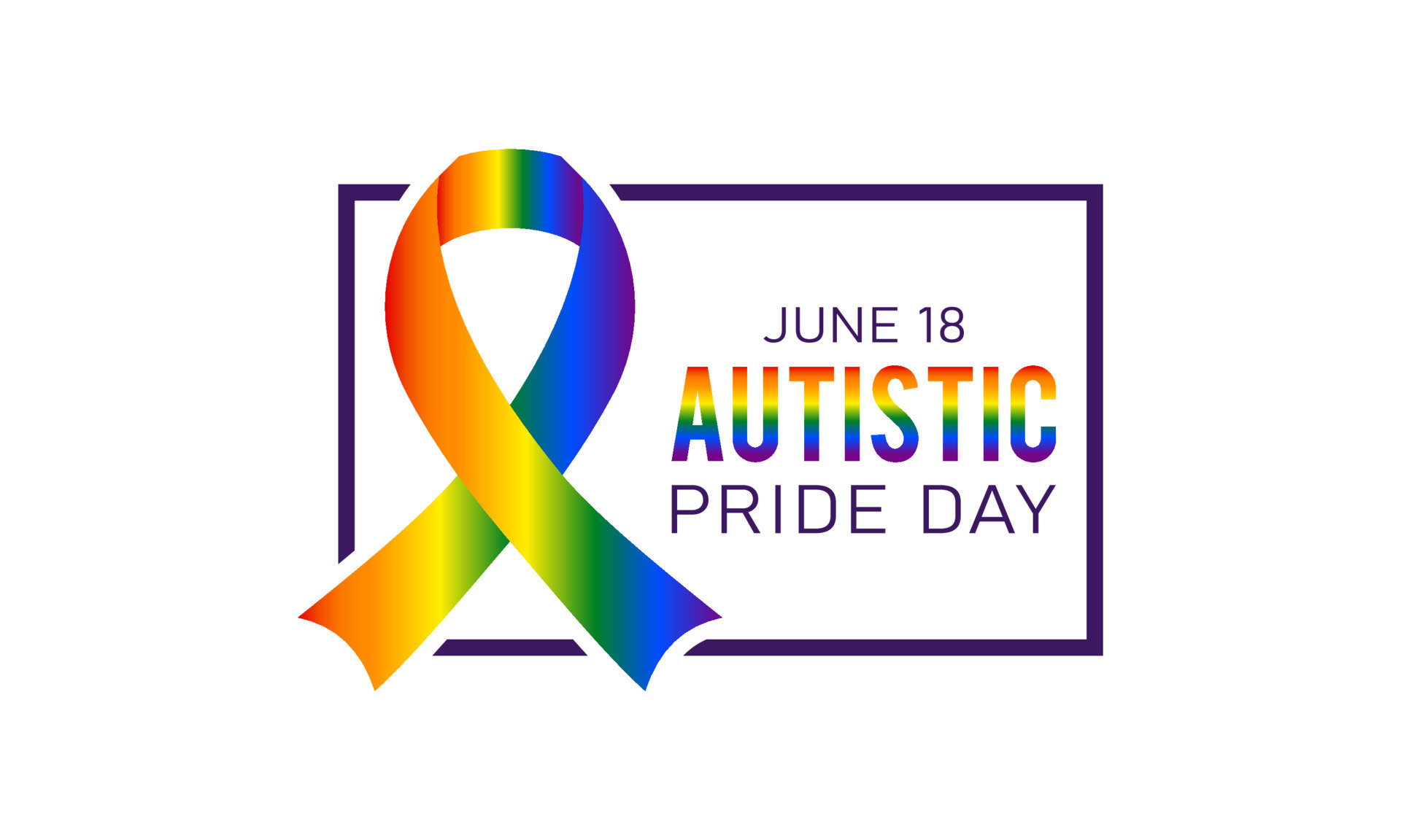 Vector illustration of autistic pride day on 18th june. Autistic pride