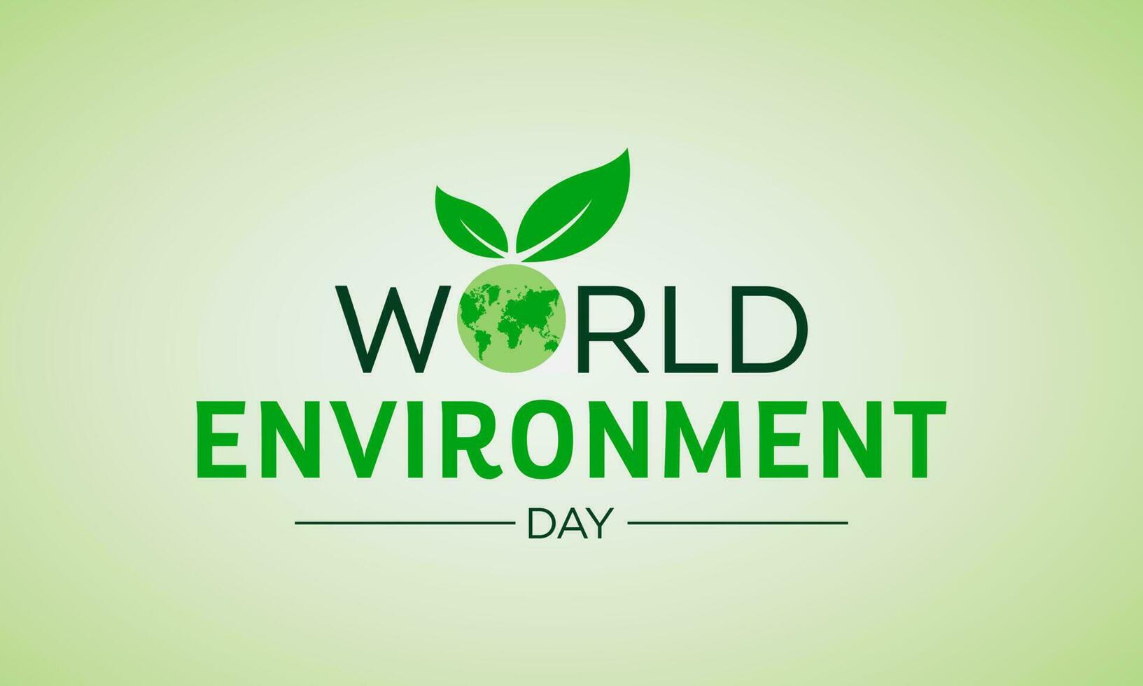 World environment day is observed every year in june 5. Vector template for banner, greeting card, poster with background. Vector illustration.