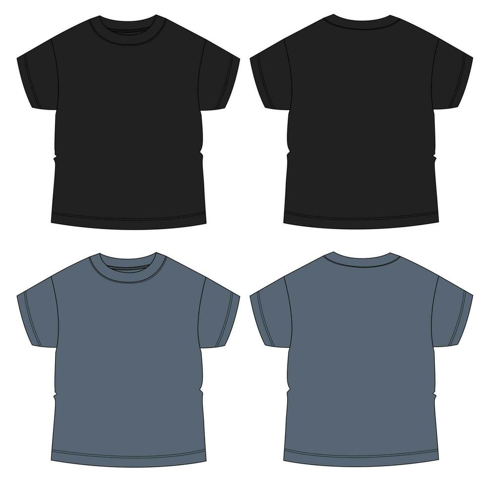 Black Basic Shirt Front Back Vector Images (over 320)