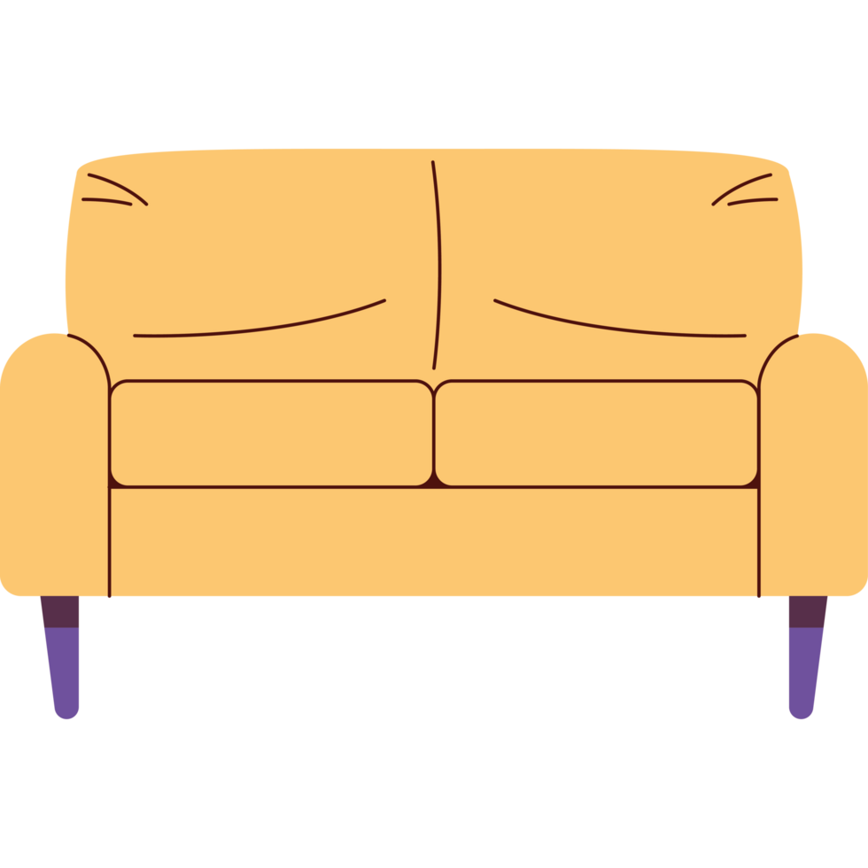yellow sofa furniture png