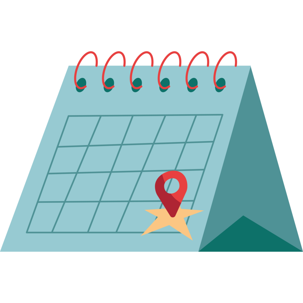 pin location in calendar png