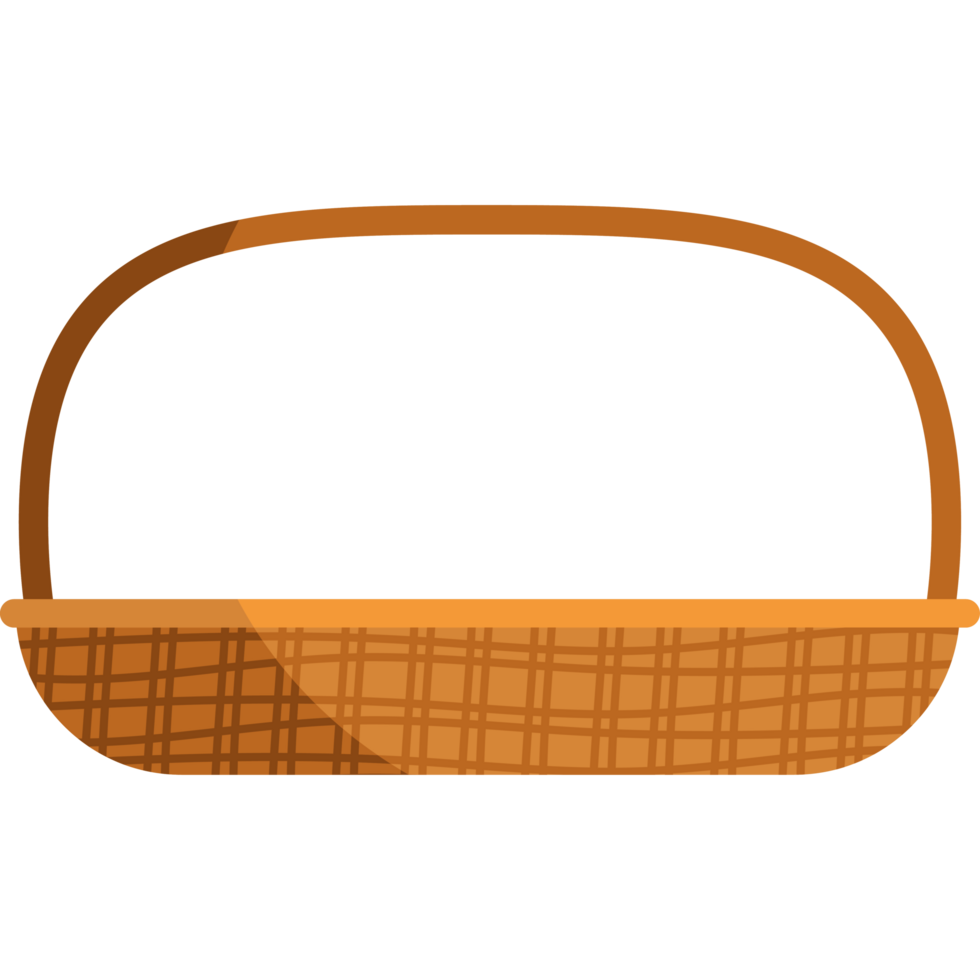 straw basket empty png