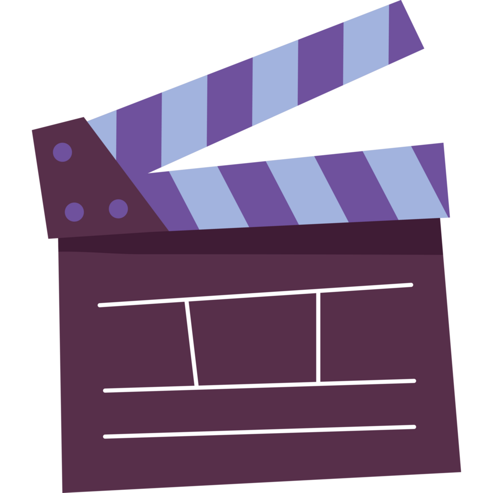production movie clapperboard png