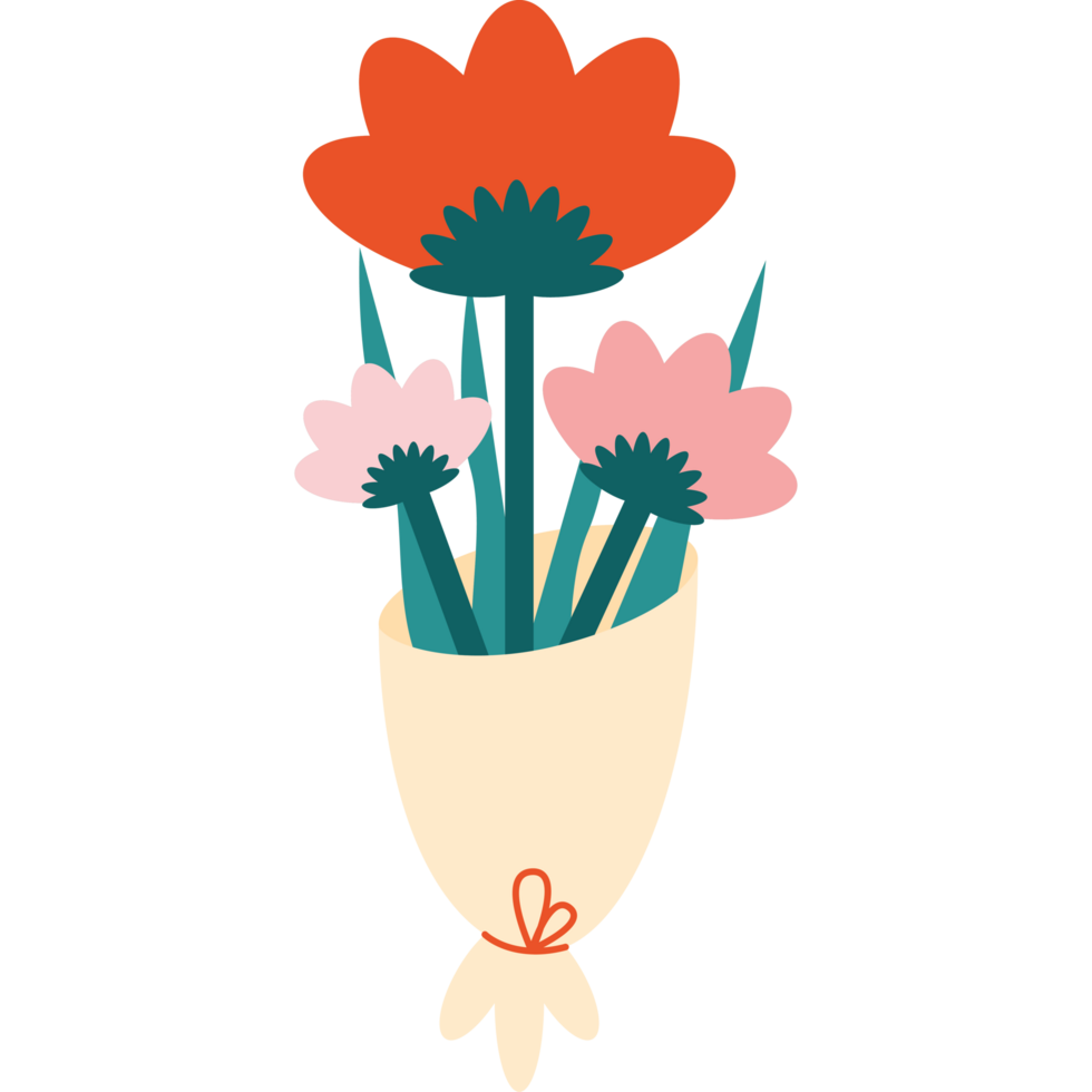 flowers bouquet romantic present png