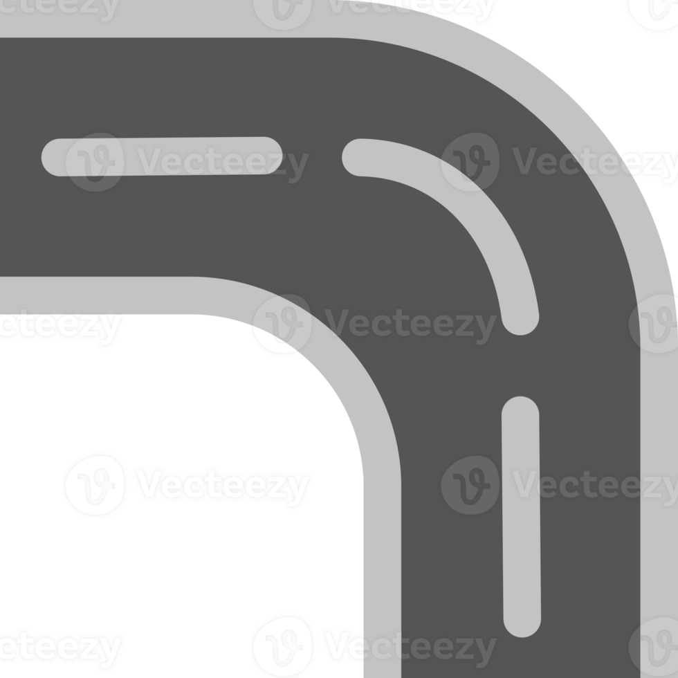 weg straat Rechtdoor beurt png