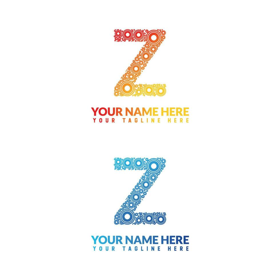 Z letter logo or z text logo and z word logo design. 24099536 Vector Art at Vecteezy