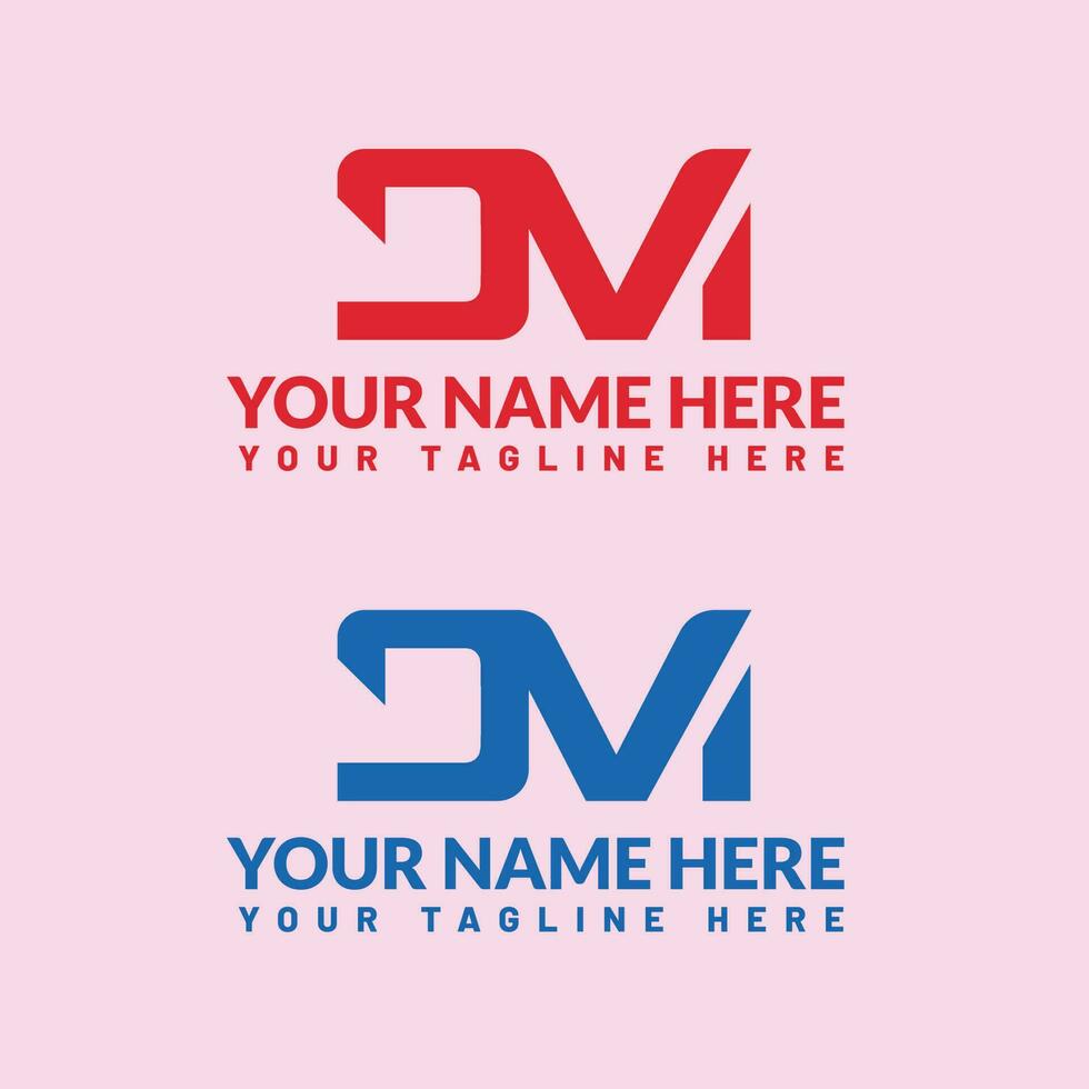 Cm letter logo or cm text logo and cm word logo design. vector