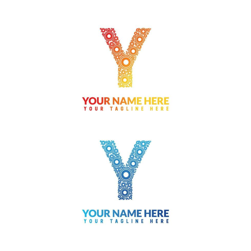 y letra logo o y texto logo y y palabra logo diseño. vector