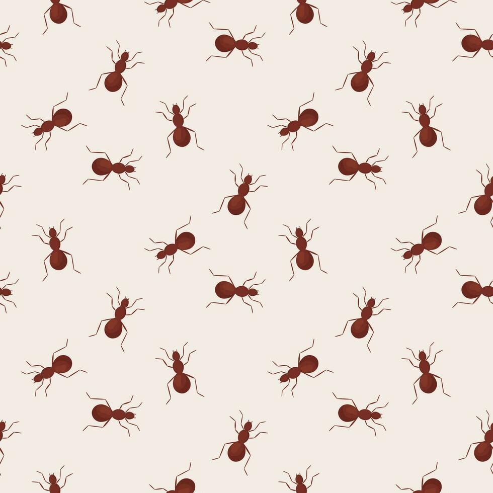 ant seamless pattern vector