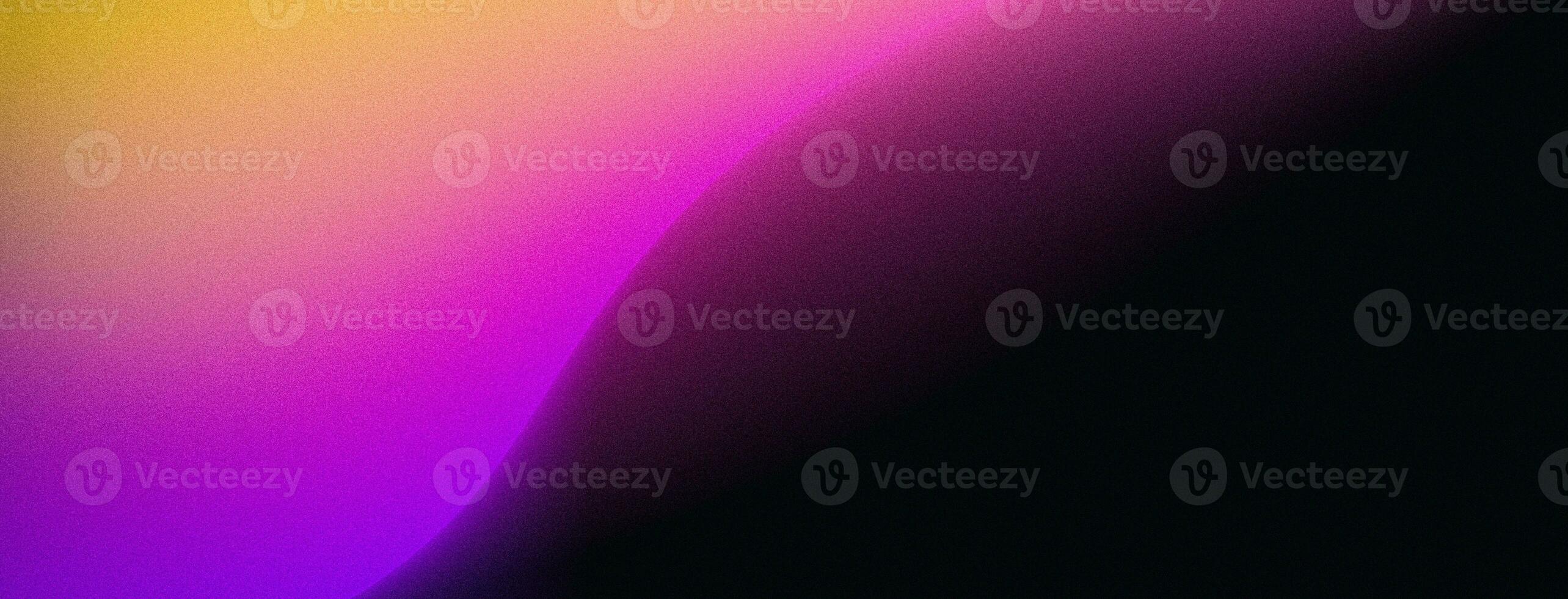 Dark abstract color gradient background purple magenta yellow black grainy texture web banner poster cover design photo