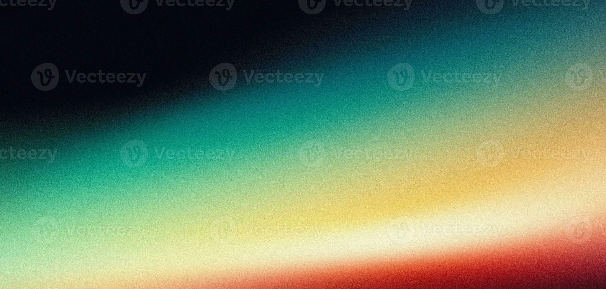 Vibrant colors flow grain texture gradient background green yellow red black web banner design photo
