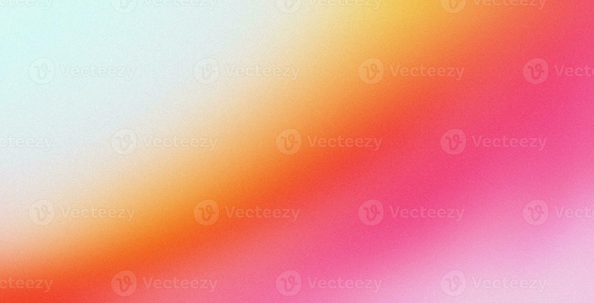 Orange pink white grainy background, abstract blurred color gradient noise texture banner poster backdrop, copy space photo