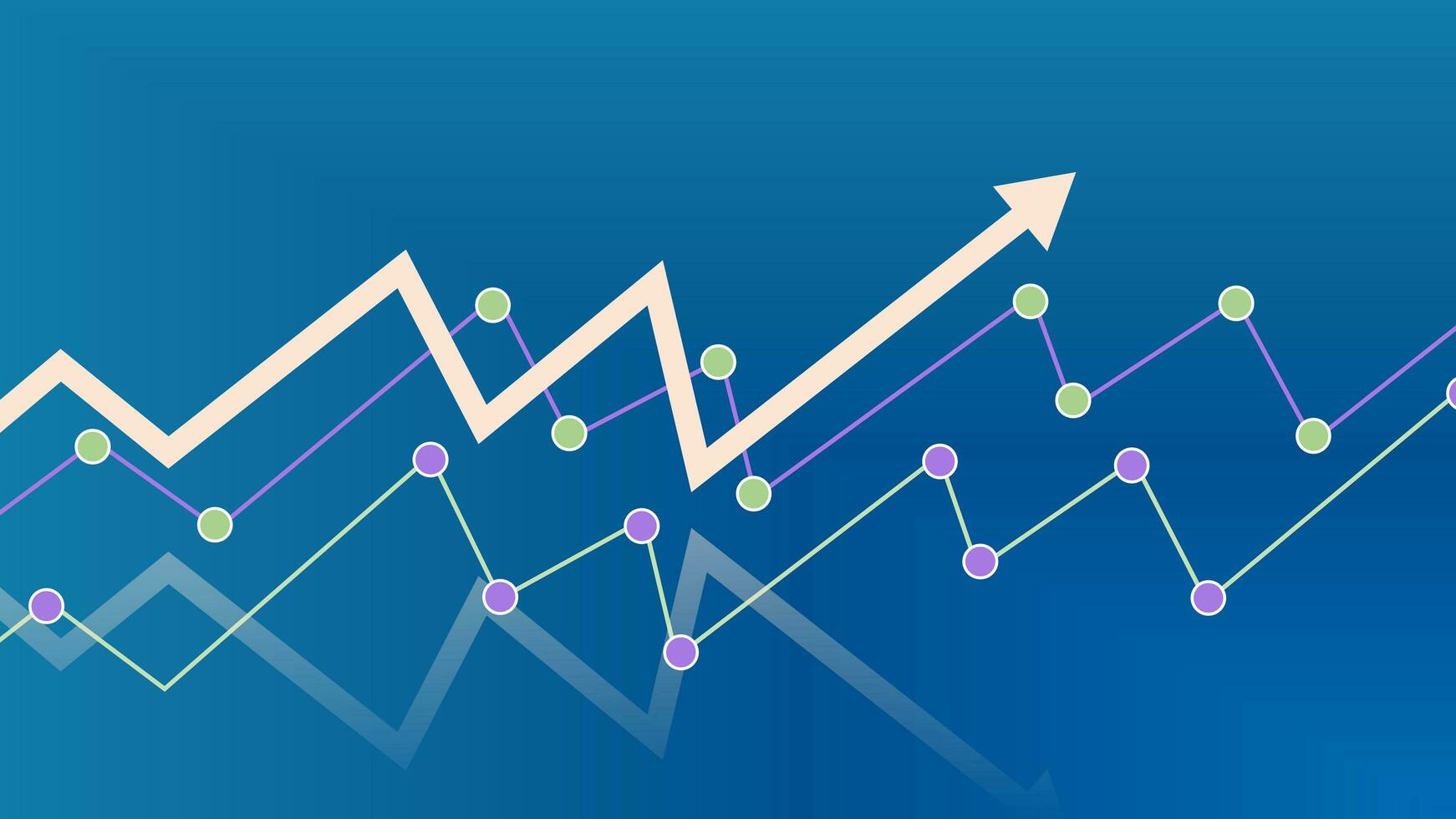 Abstract financial arrows concept. financial Management graphic concept suitable for financial investment or Economic photo