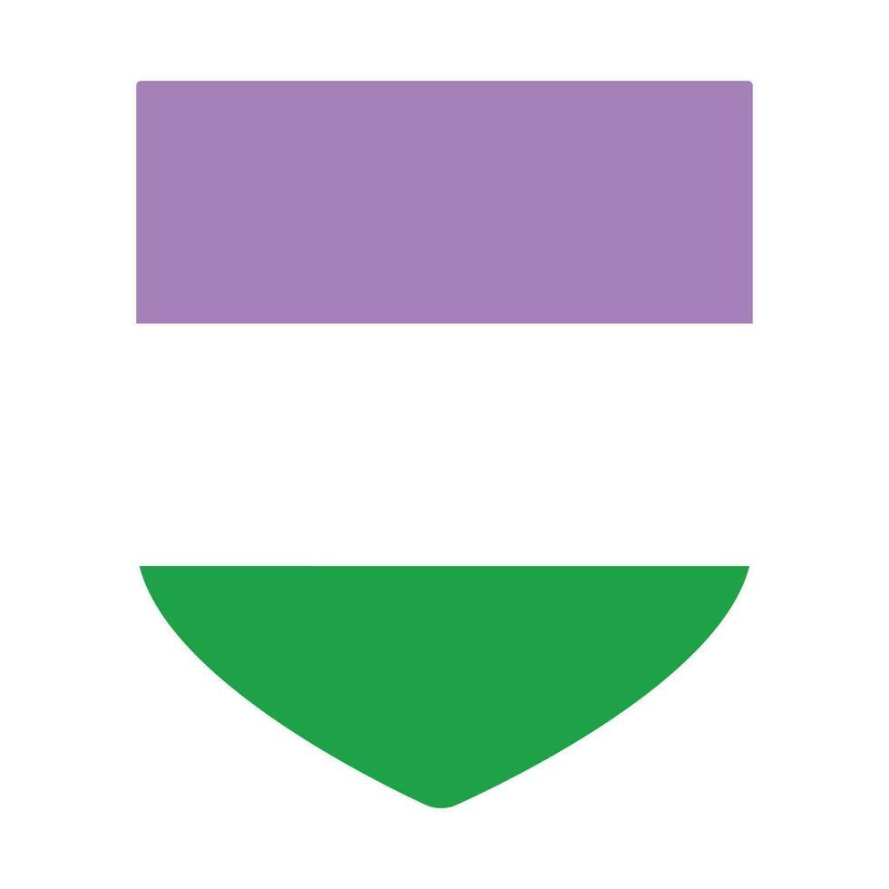 Genderqueer pride flag. LGBTQ flag vector