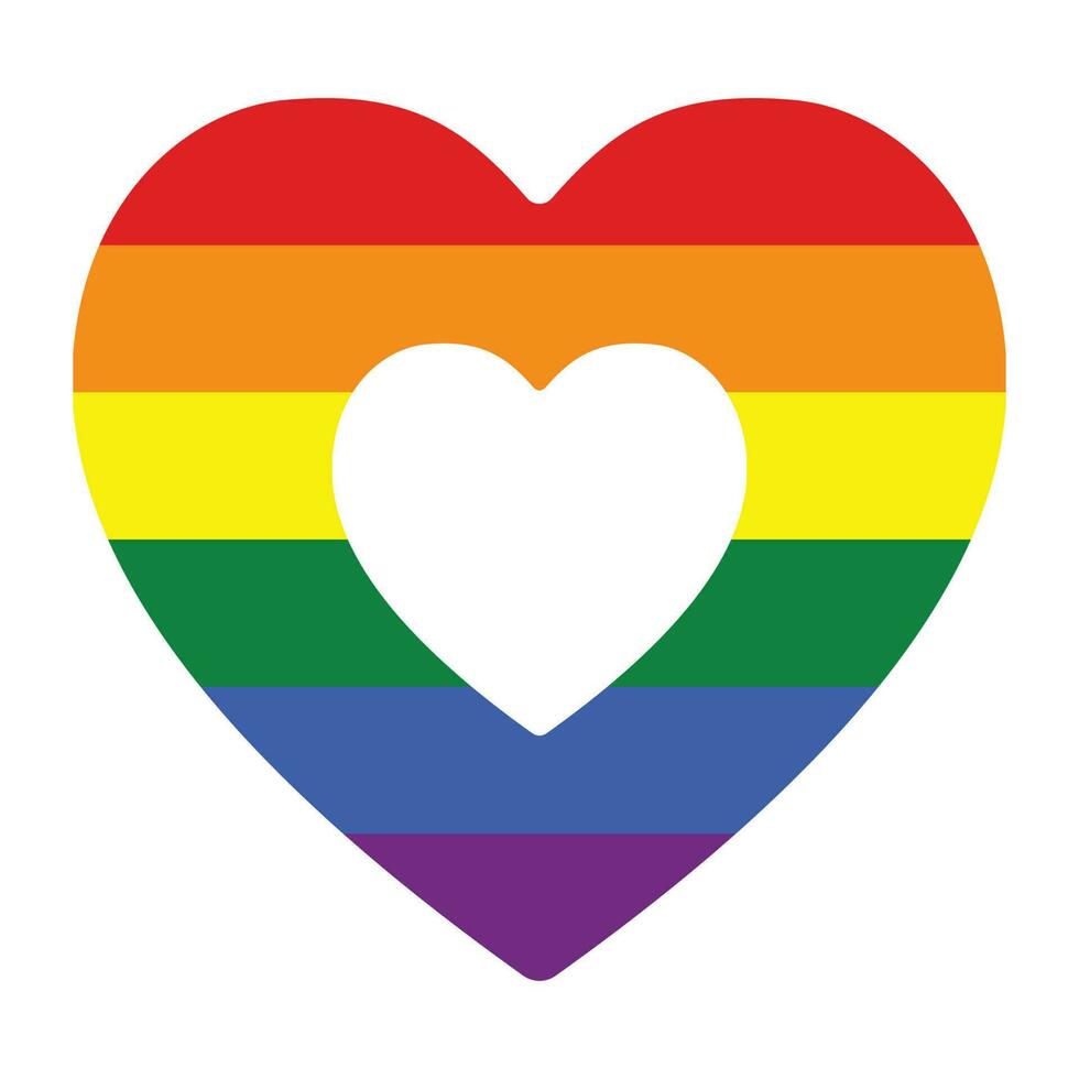 gay orgullo bandera. tradicional símbolo para el todo lgbtq comunidad y gay hombres vector