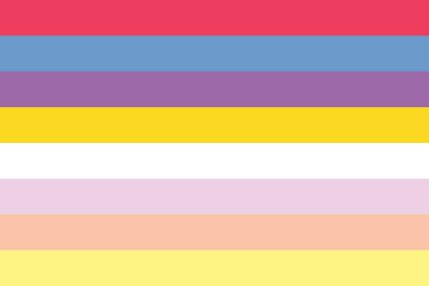 Pangender Pride Flag. LGBTQ flag vector