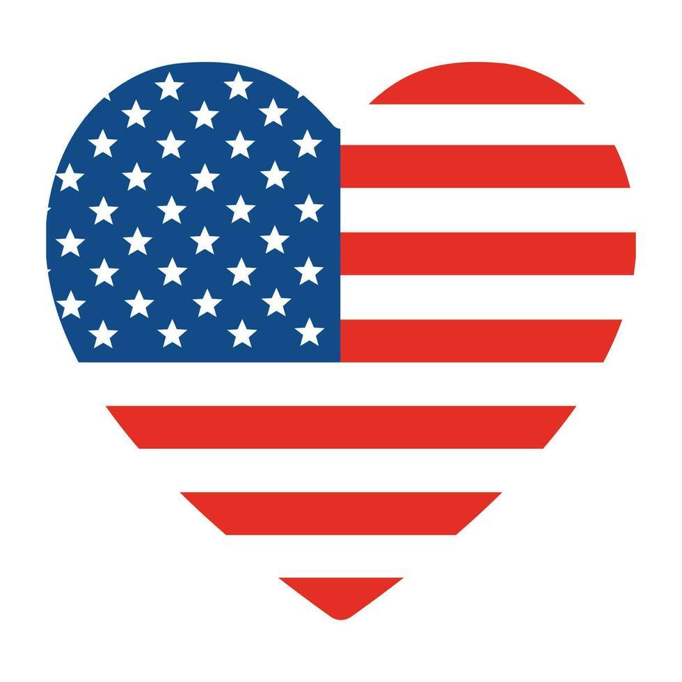 Estados Unidos bandera, unido estado de America bandera en diseño forma vector