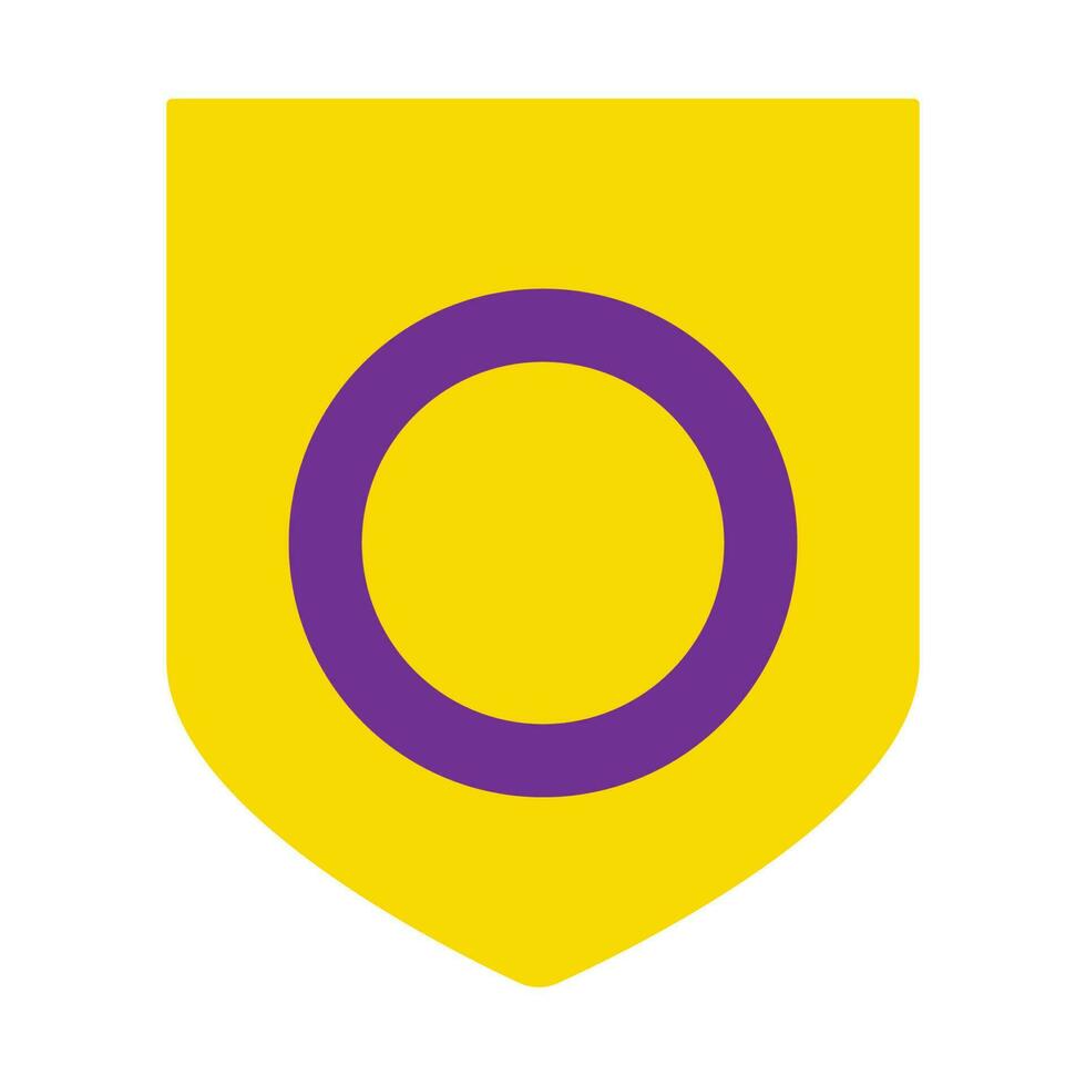 Intersex Pride flag vector