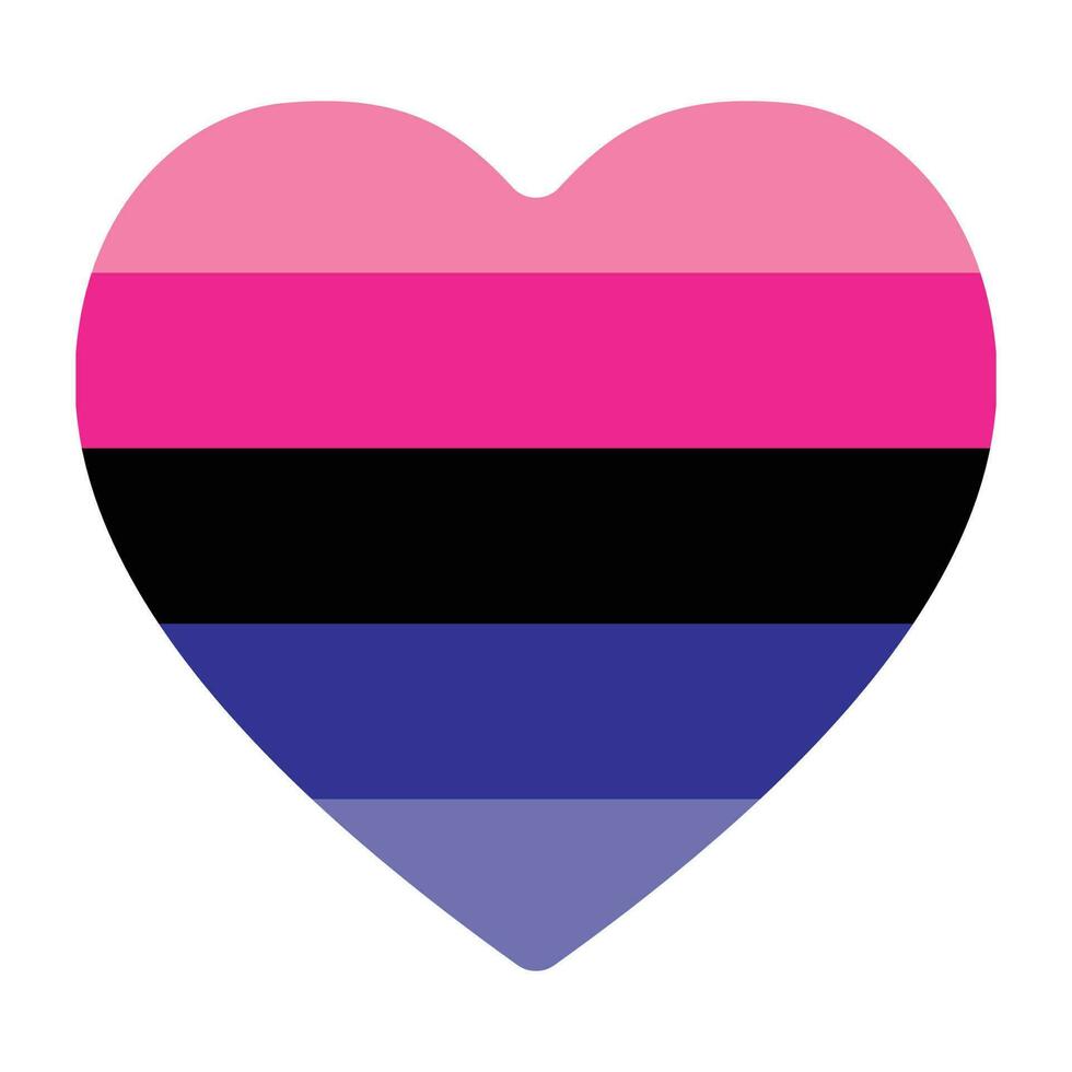 Omnisexual Pride Flag. LGBTQ flag vector