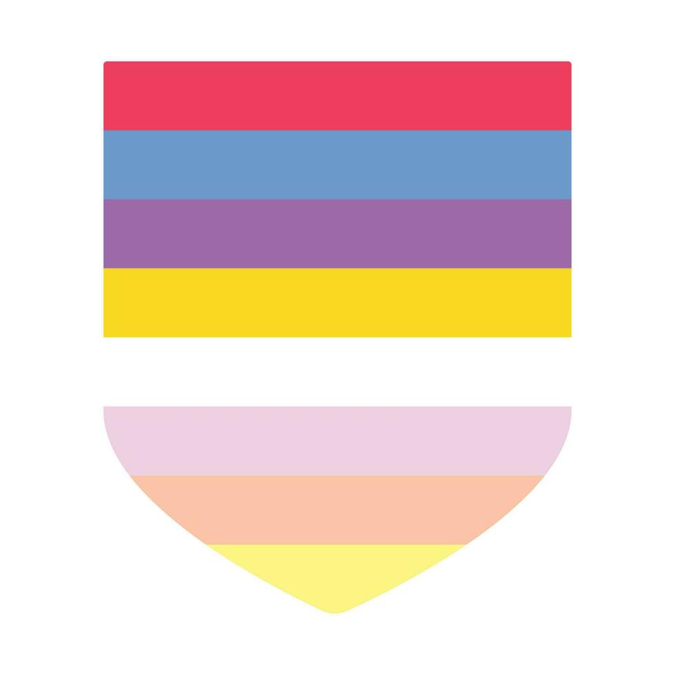 Pangender Pride Flag. LGBTQ flag vector