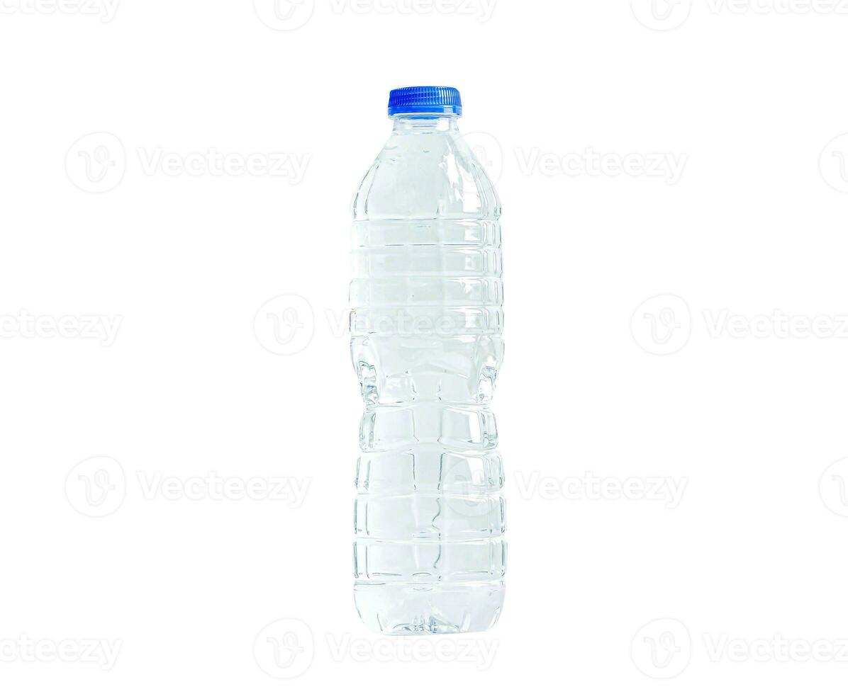 Plastic water bottle isolated on white background with clipping path, mineral, healthy concept. photo