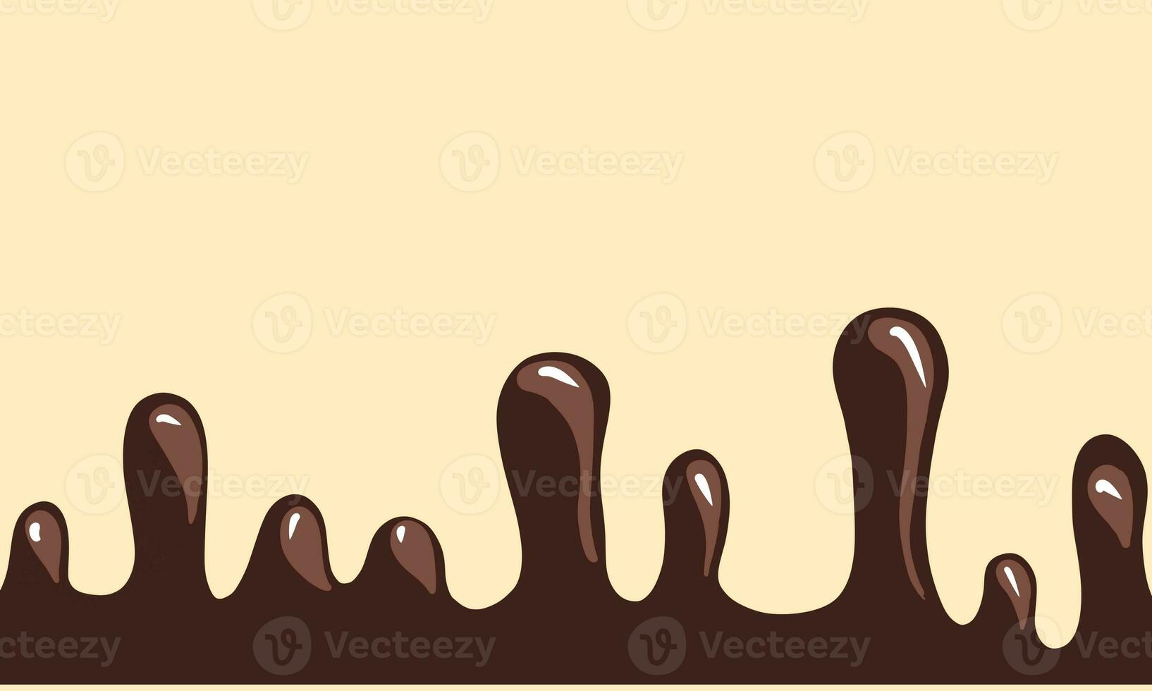 Chocolate Melting With Waffle Background photo