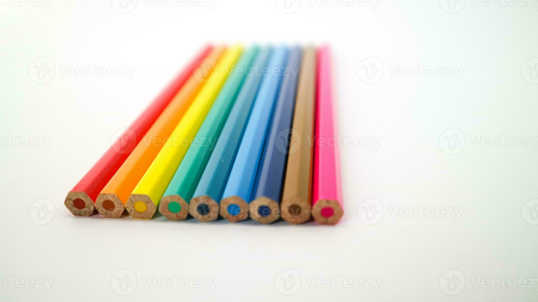 stack of colorful pencil photo