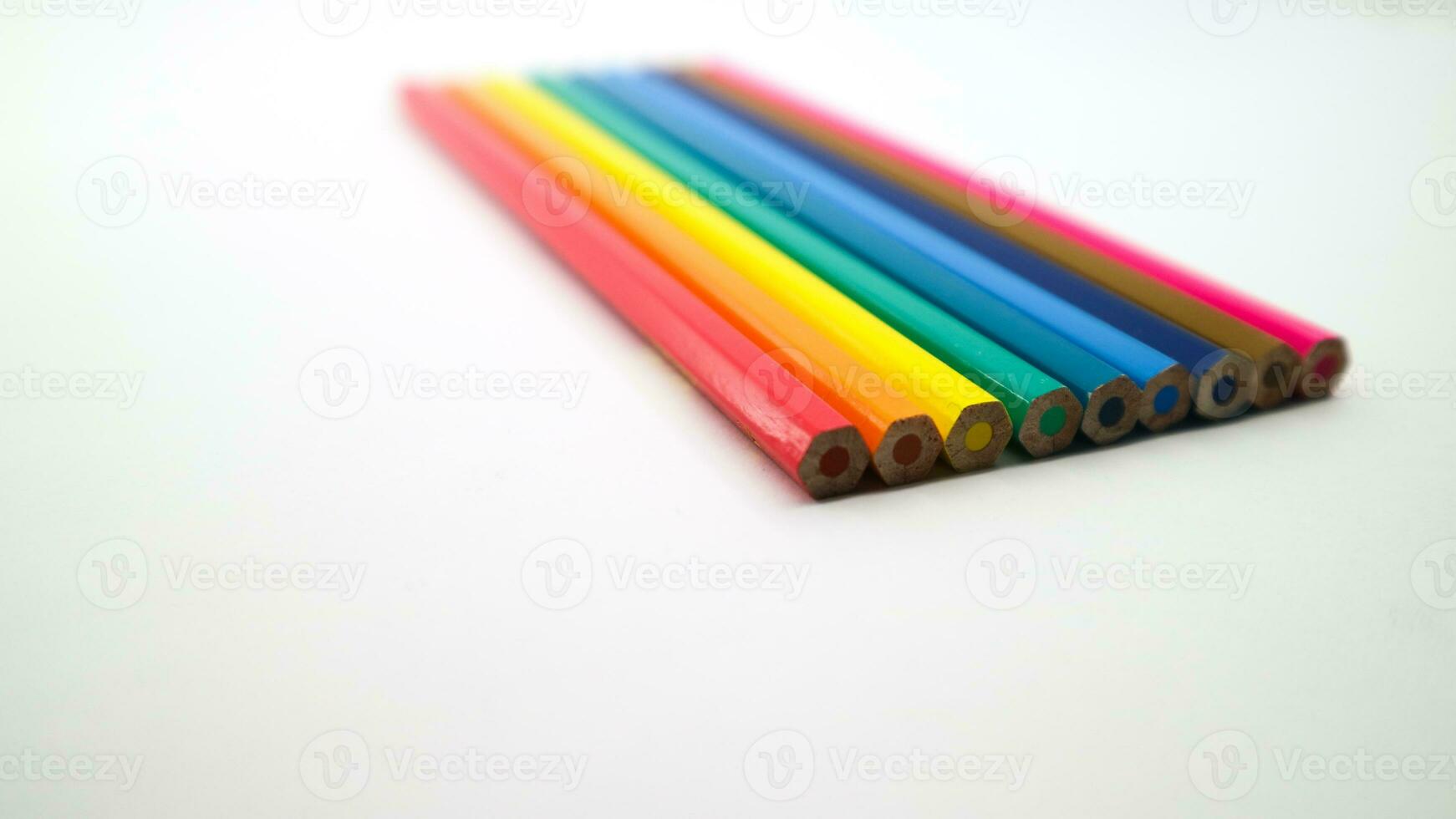 stack of colorful pencil photo