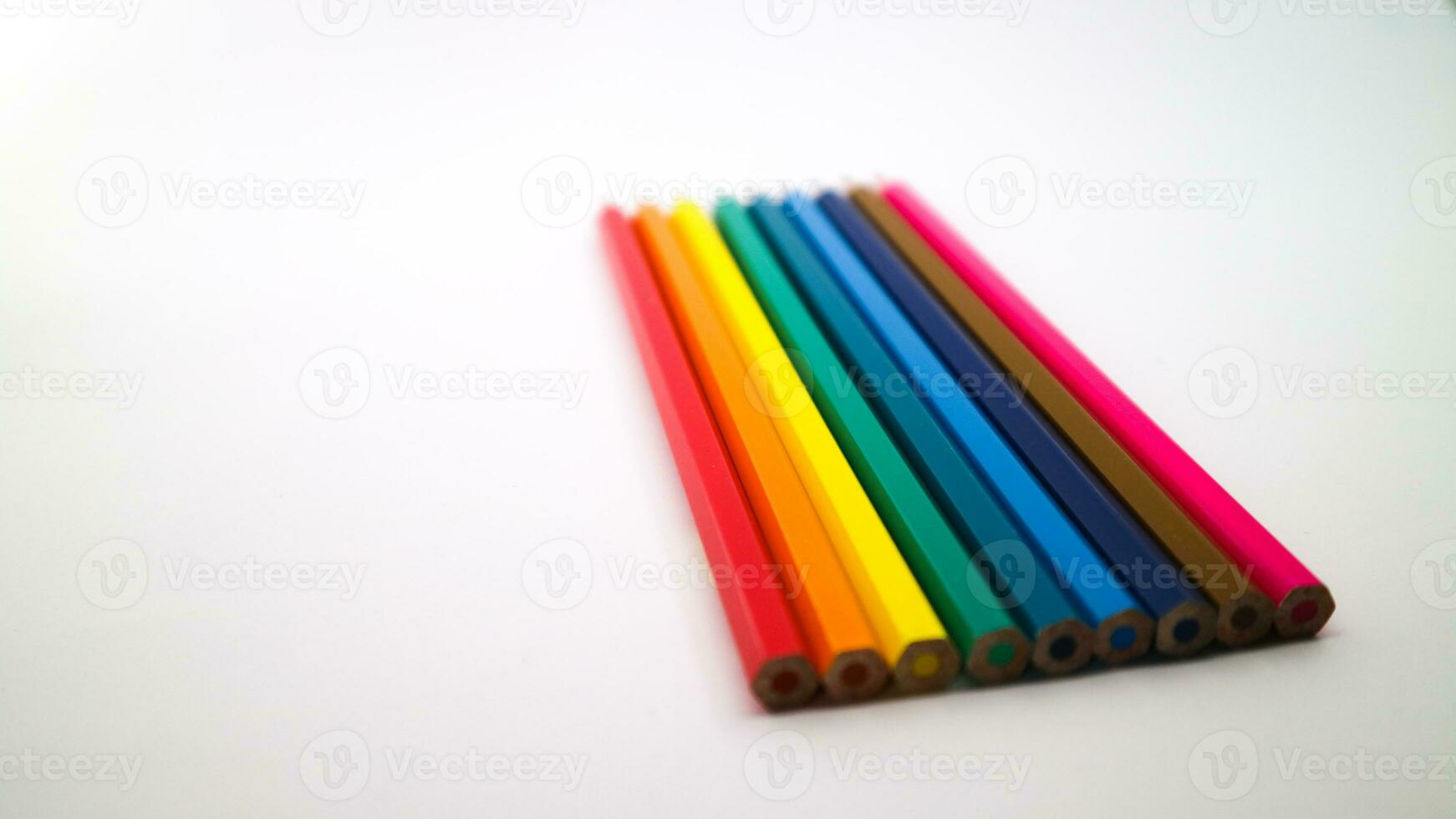 stack of colorful pencil photo