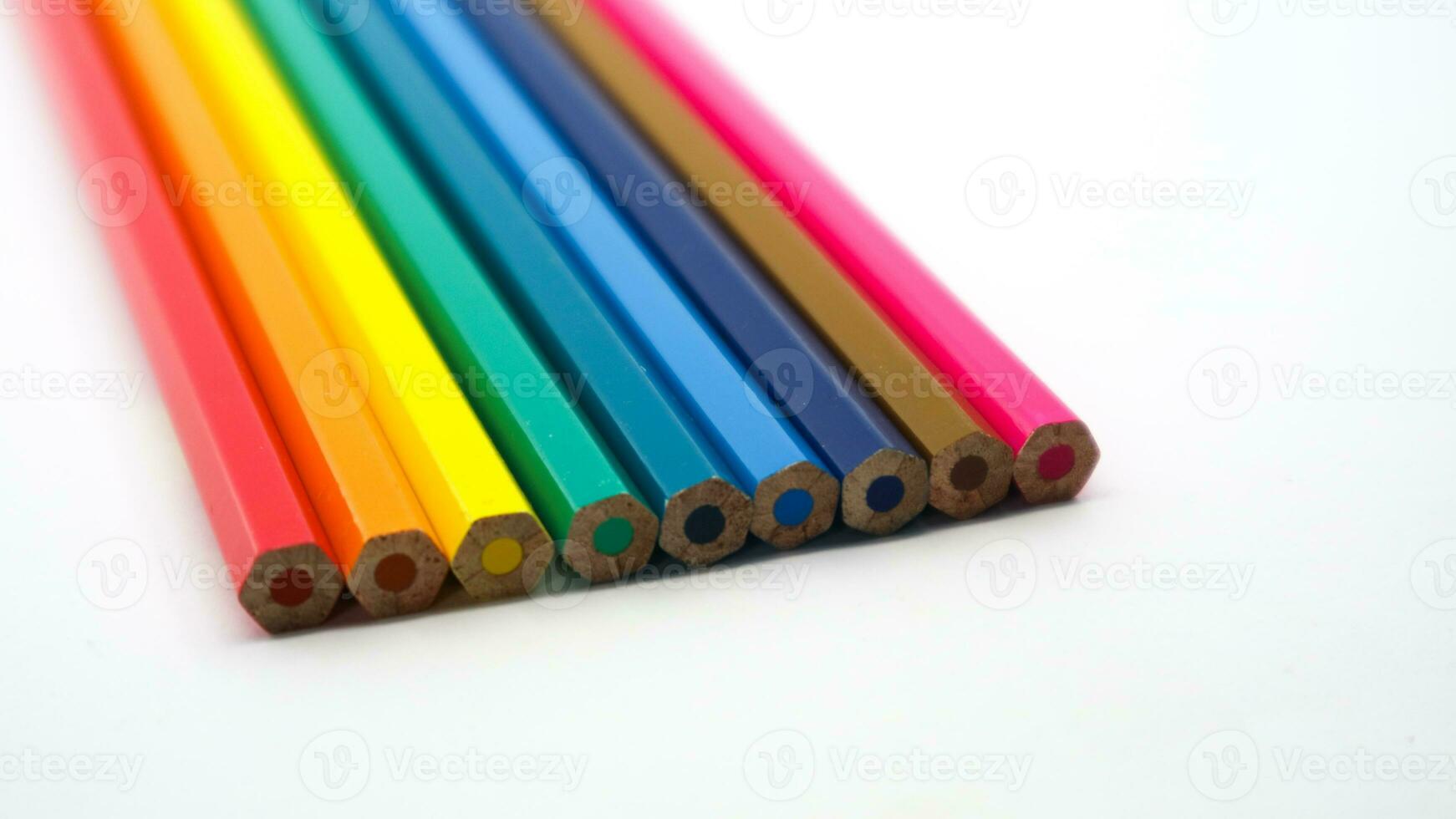 stack of colorful pencil photo