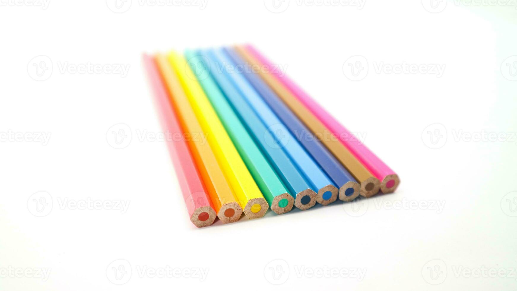 stack of colorful pencil photo