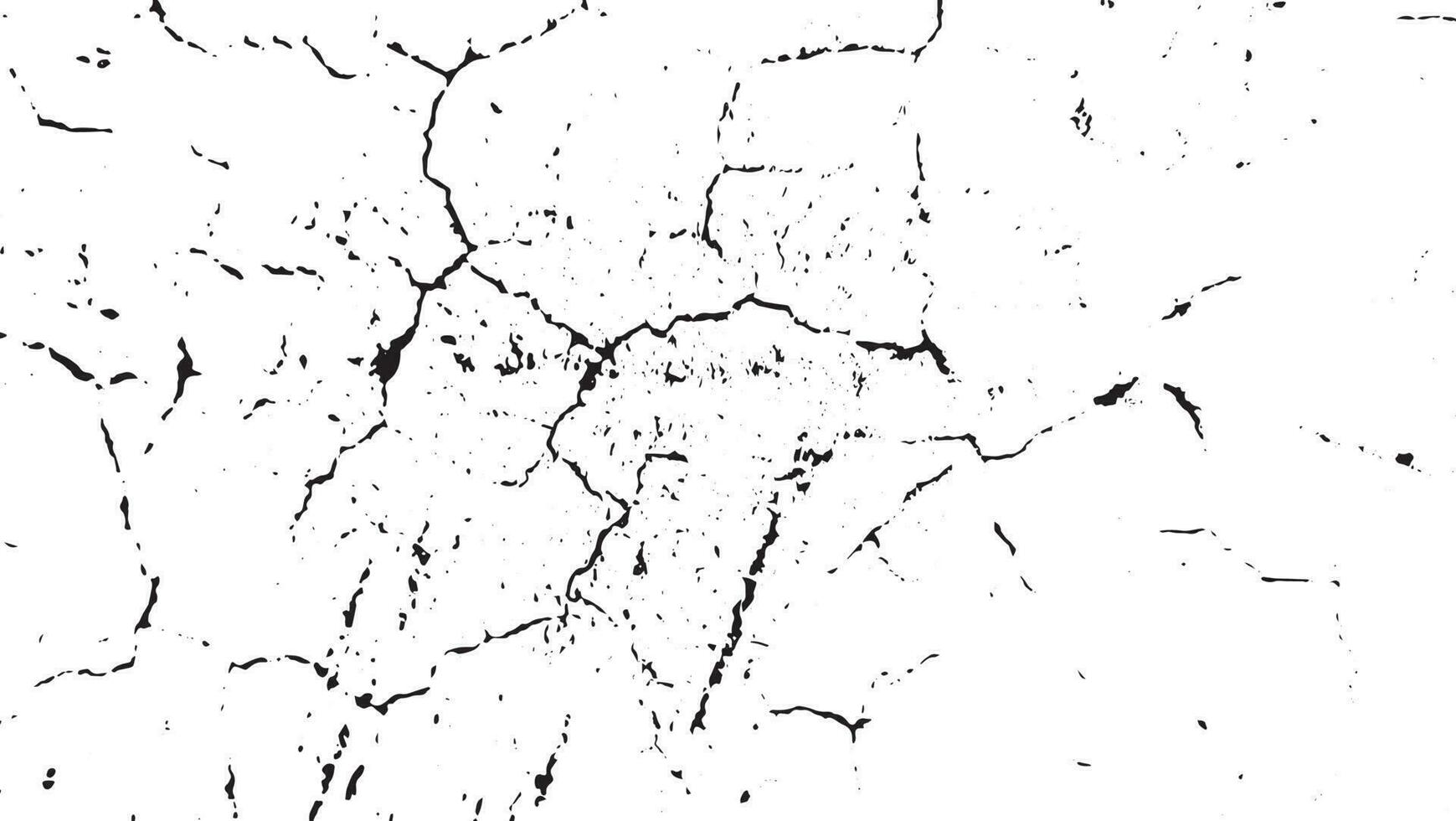Black grunge effect on white background, cracked ground, ground  distress texture, damage texture, scratch texture, grunge texture for overlay design extra effect, vector
