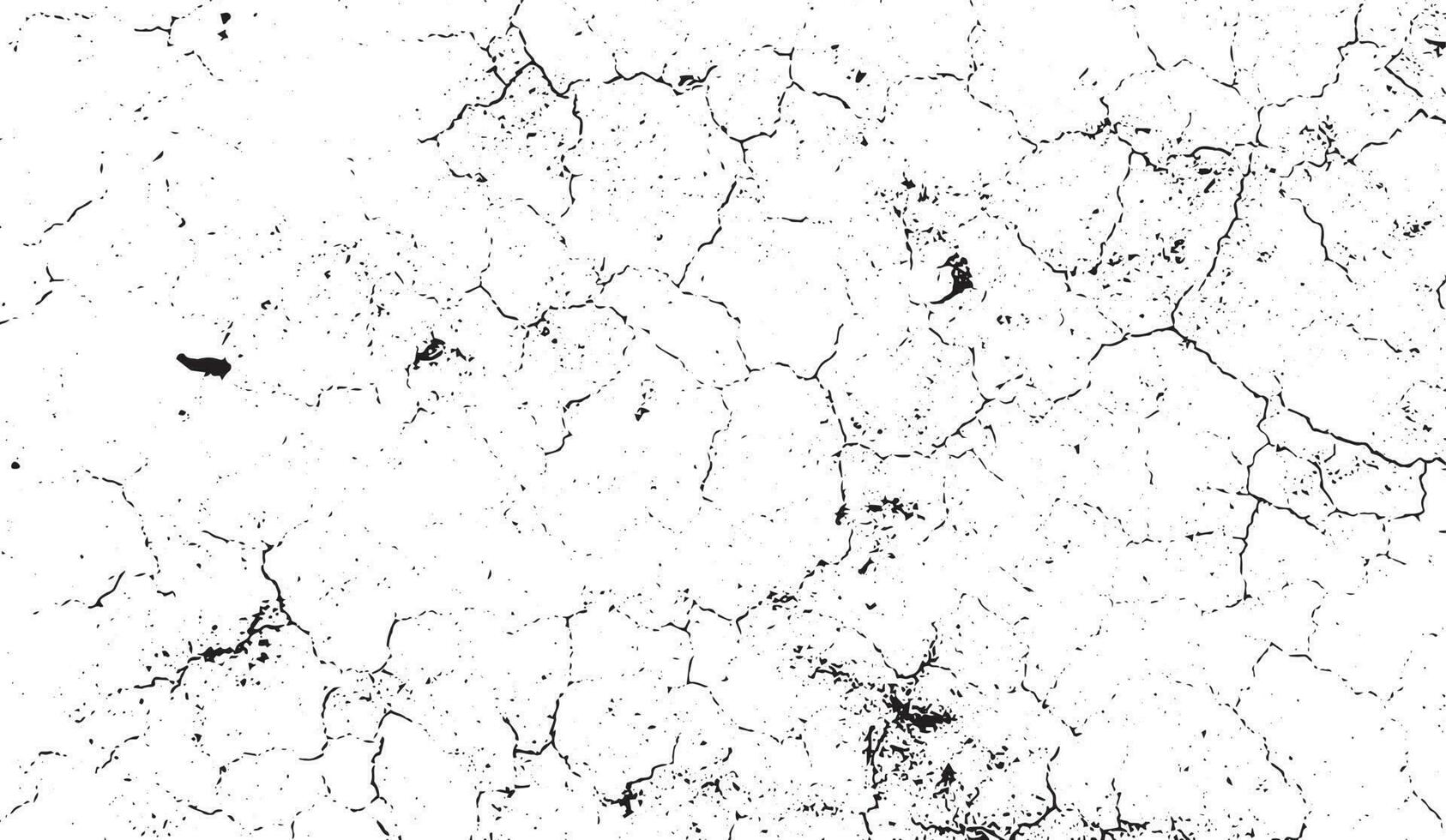 Black grunge effect on white background, cracked ground, ground  distress texture, damage texture, scratch texture, grunge texture for overlay design extra effect, vector