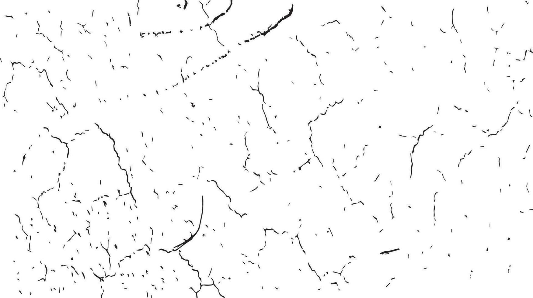 Black grunge effect on white background, cracked ground, ground  distress texture, damage texture, scratch texture, grunge texture for overlay design extra effect, vector
