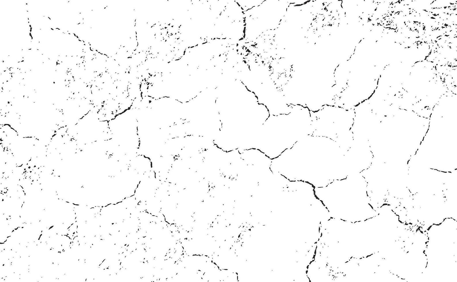 Black grunge effect on white background, cracked ground, ground  distress texture, damage texture, scratch texture, grunge texture for overlay design extra effect, vector