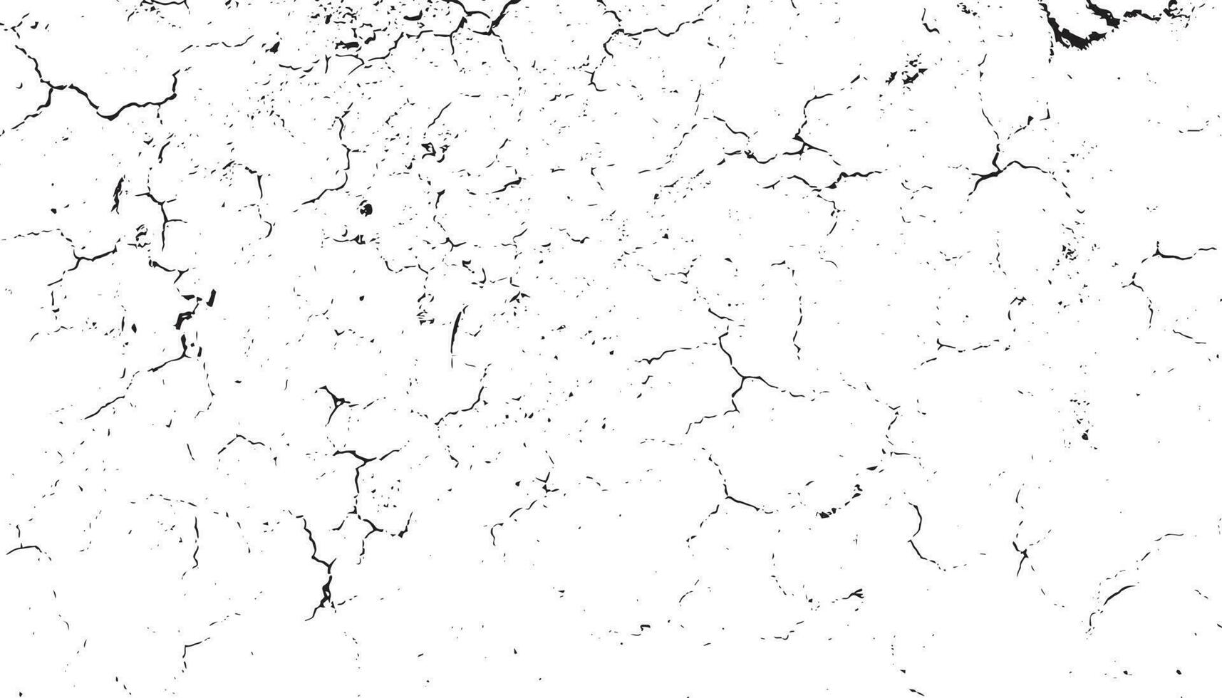 Black grunge effect on white background, cracked ground, ground  distress texture, damage texture, scratch texture, grunge texture for overlay design extra effect, vector