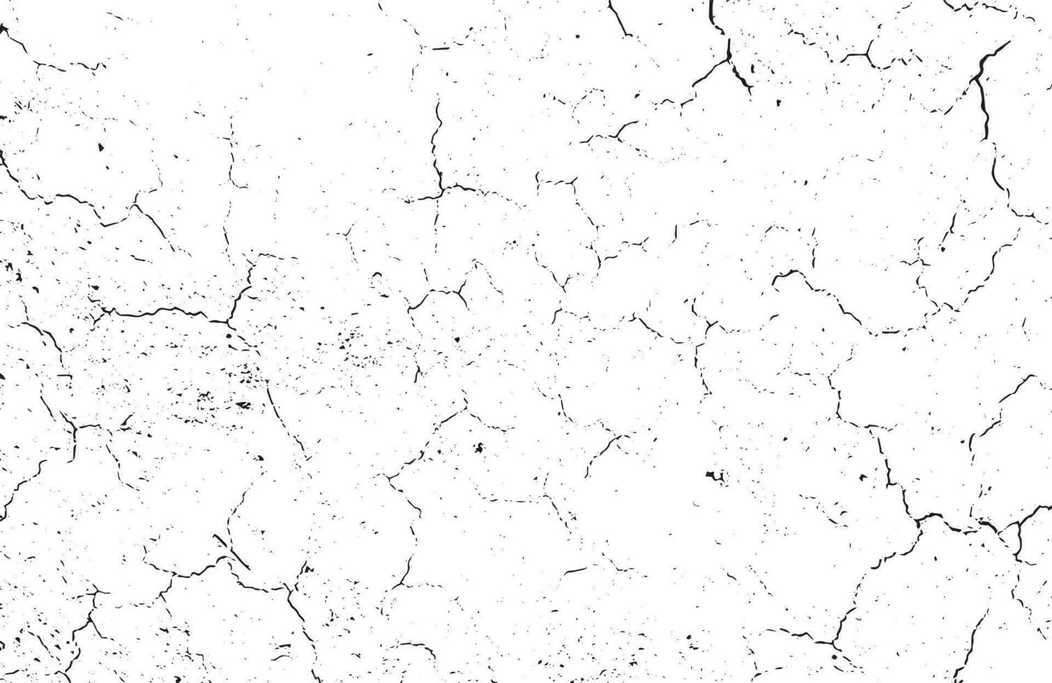 Black grunge effect on white background, cracked ground, ground  distress texture, damage texture, scratch texture, grunge texture for overlay design extra effect, vector