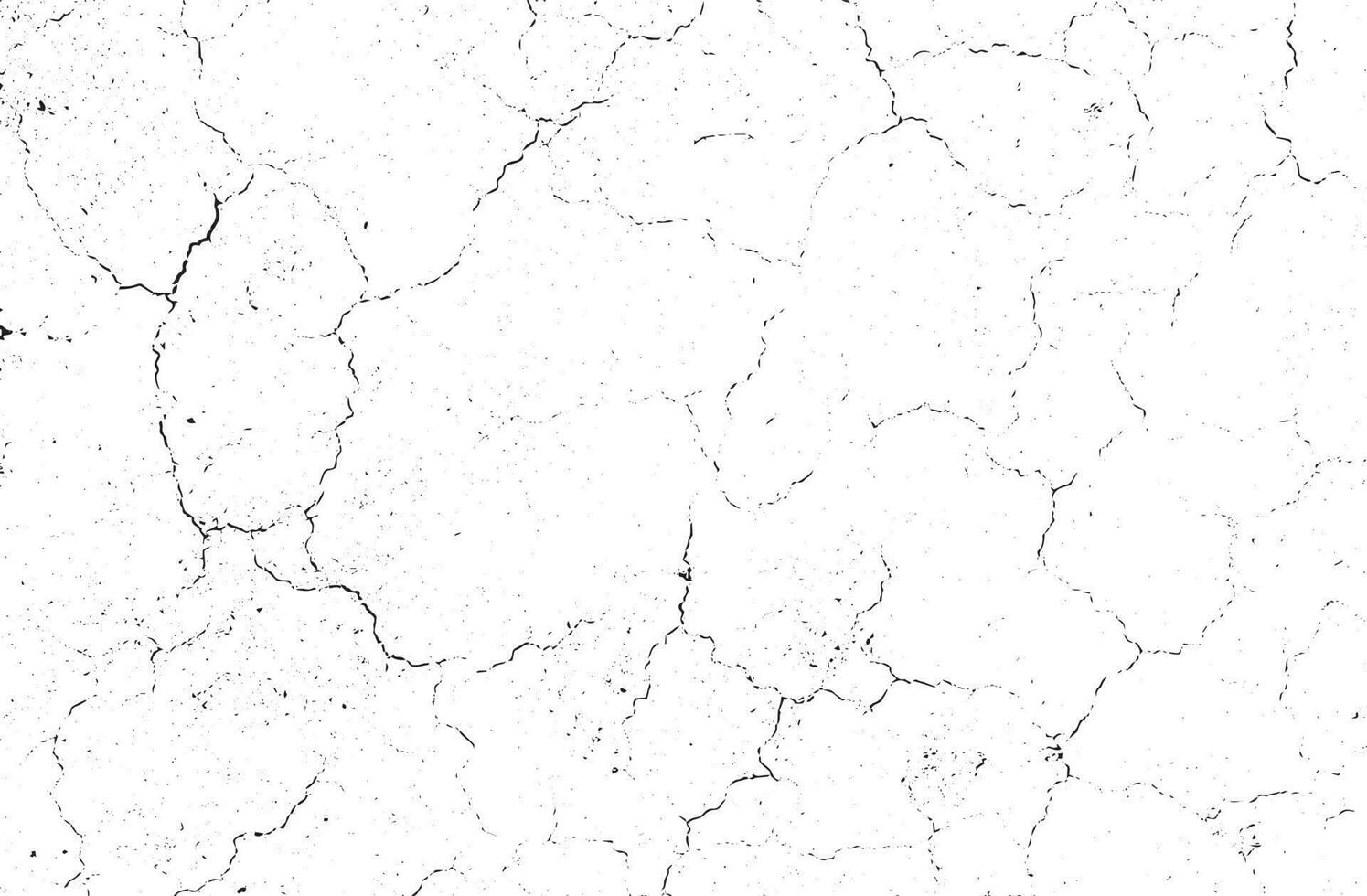 Black grunge effect on white background, cracked ground, ground  distress texture, damage texture, scratch texture, grunge texture for overlay design extra effect, vector