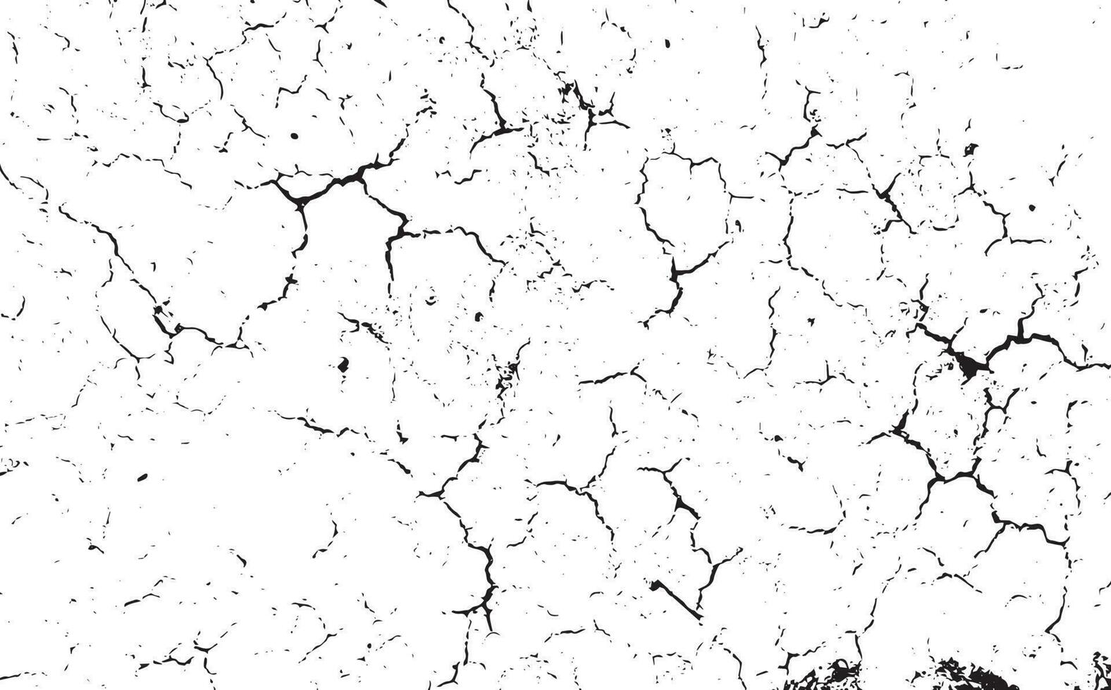 Black grunge effect on white background, cracked ground, ground  distress texture, damage texture, scratch texture, grunge texture for overlay design extra effect, vector