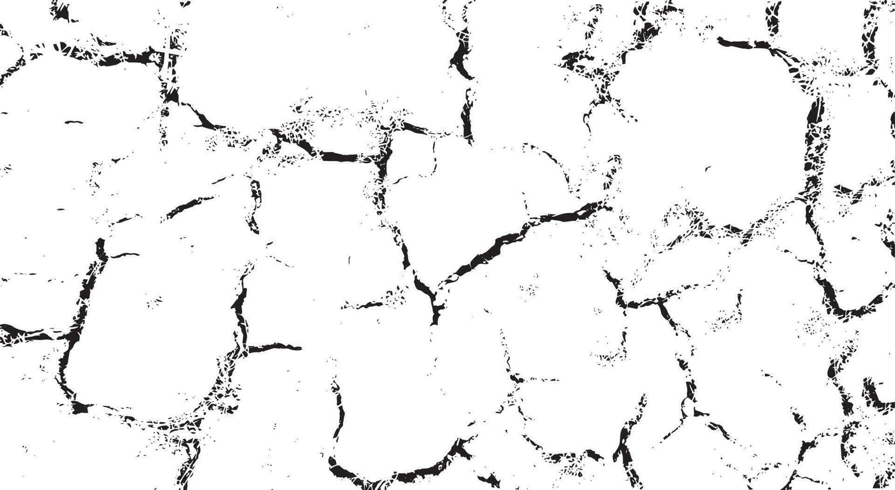 Black grunge effect on white background, cracked ground, ground  distress texture, damage texture, scratch texture, grunge texture for overlay design extra effect, vector