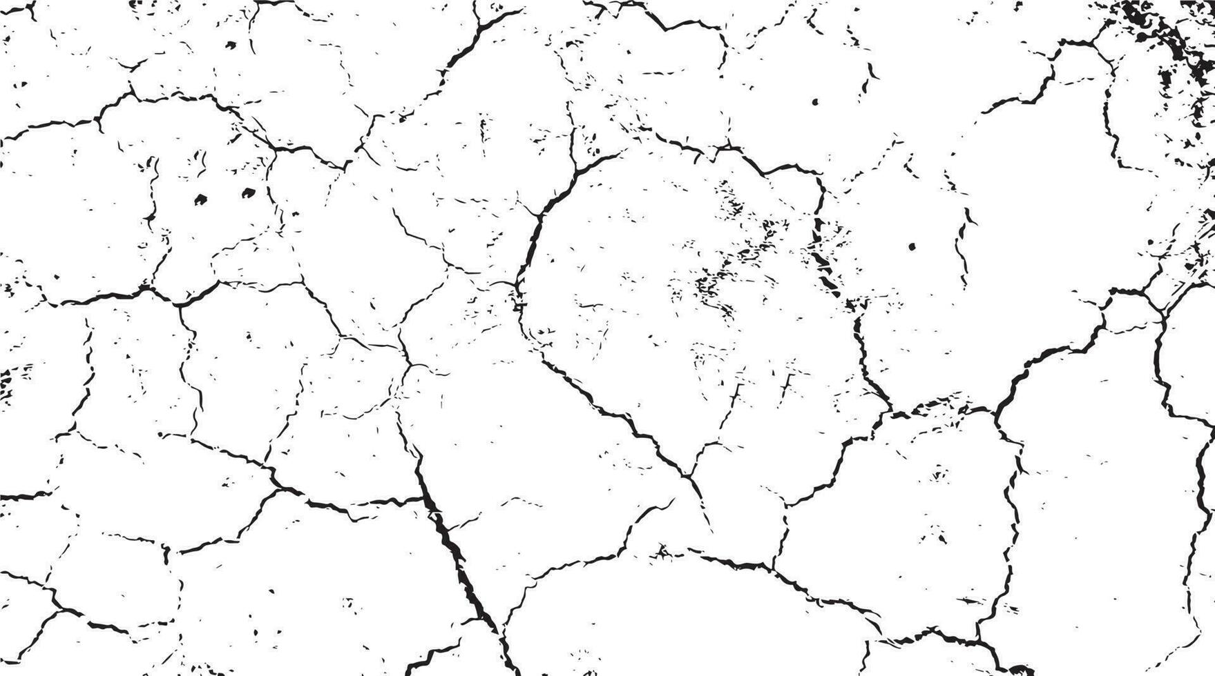 Black grunge effect on white background, cracked ground, ground  distress texture, damage texture, scratch texture, grunge texture for overlay design extra effect, vector