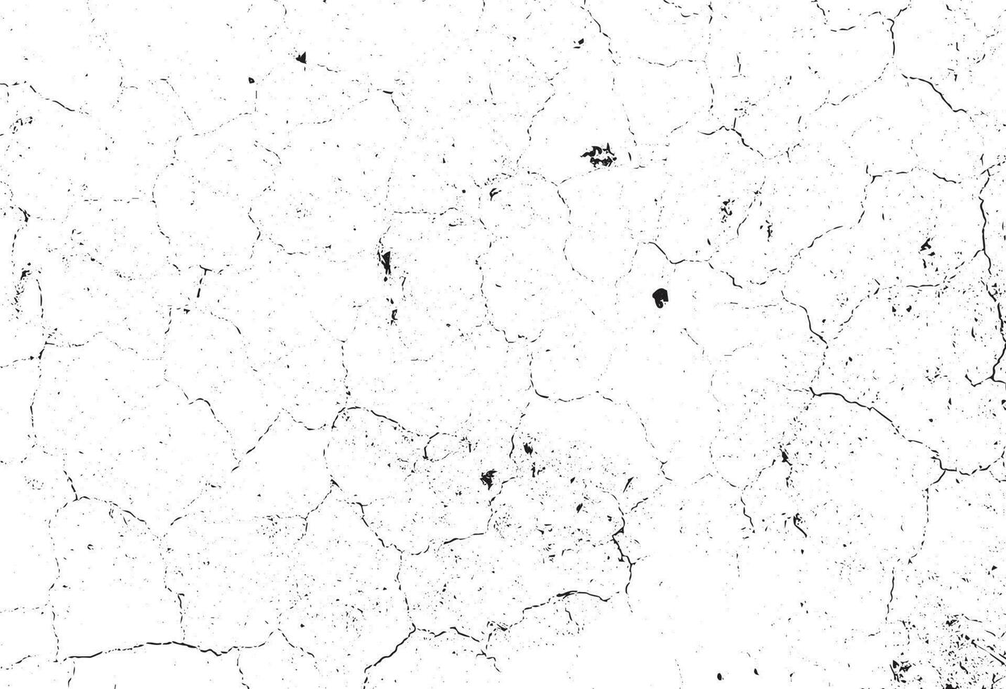 Black grunge effect on white background, cracked ground, ground  distress texture, damage texture, scratch texture, grunge texture for overlay design extra effect, vector