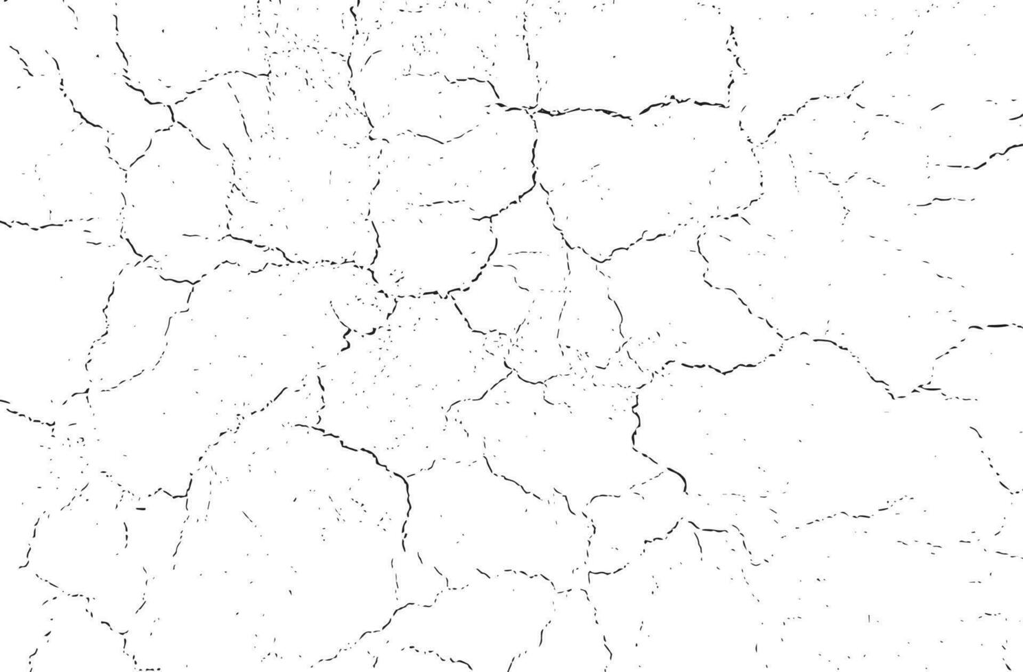 Black grunge effect on white background, cracked ground, ground  distress texture, damage texture, scratch texture, grunge texture for overlay design extra effect, vector